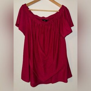 Women’s 0X pink top